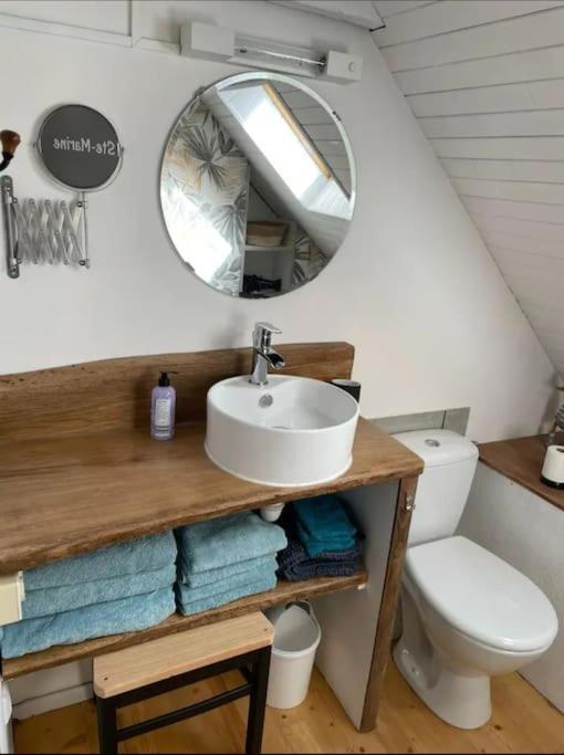 Maison De Pecheur Bord De Mer Bois Et Pierre 6-8 Pers Plobannalec-Lesconil ภายนอก รูปภาพ